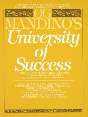 cover image of Og Mandino's University of Success